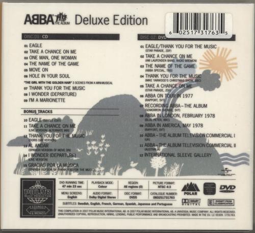 Abba ABBA The Album - Deluxe Edition UK 2-disc CD/DVD set (652074)